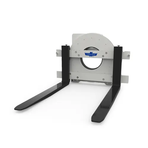 A cascade brand rotator forklift attachment on a white background